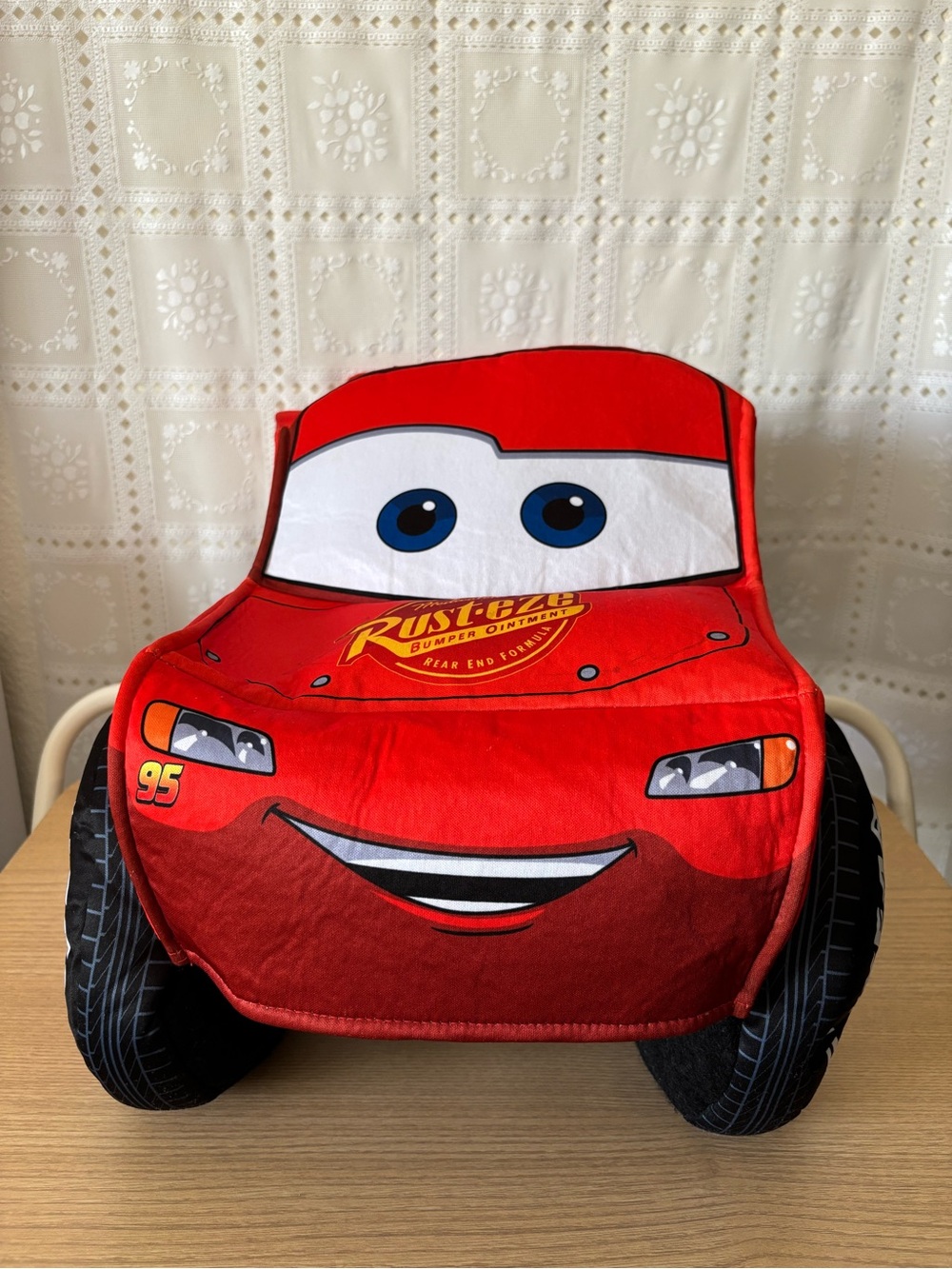 Spirit Halloween Disney Cars Toddler Lightning McQueen 3D Ride-Along Costume - Picture 5 of 16